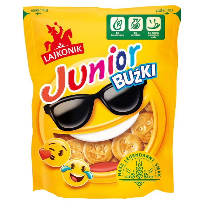 Krakersy Junior Buźki 90g Lajkonik