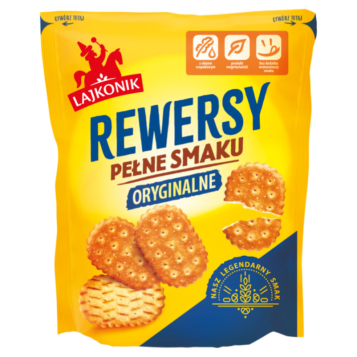 Krakersy Rewersy oryginalne 100g Lajkonik