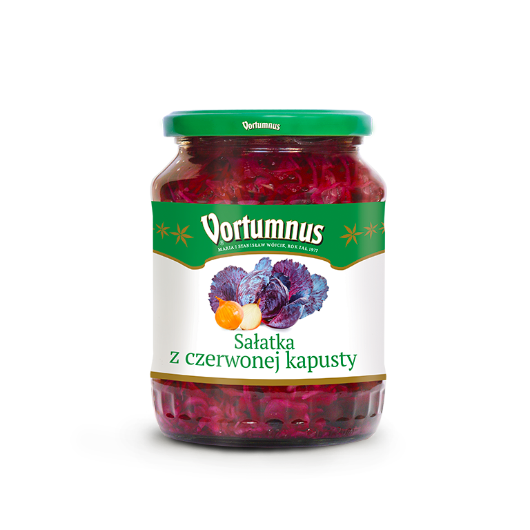 Sałatka z czerwonej kapusty 660g Vortumnus