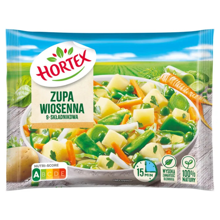 Zupa wiosenna 9-składnikowa mrożona 450g Hortex