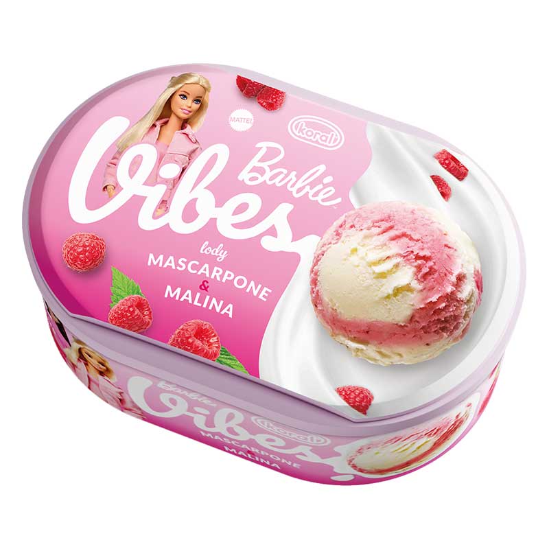 Lody Vibes Barbie mascarpone malina 1l Koral