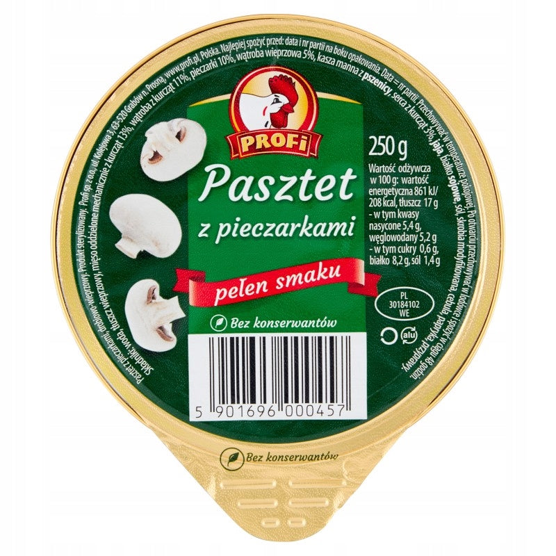 Pasztet z Pieczarkami 250g Profi