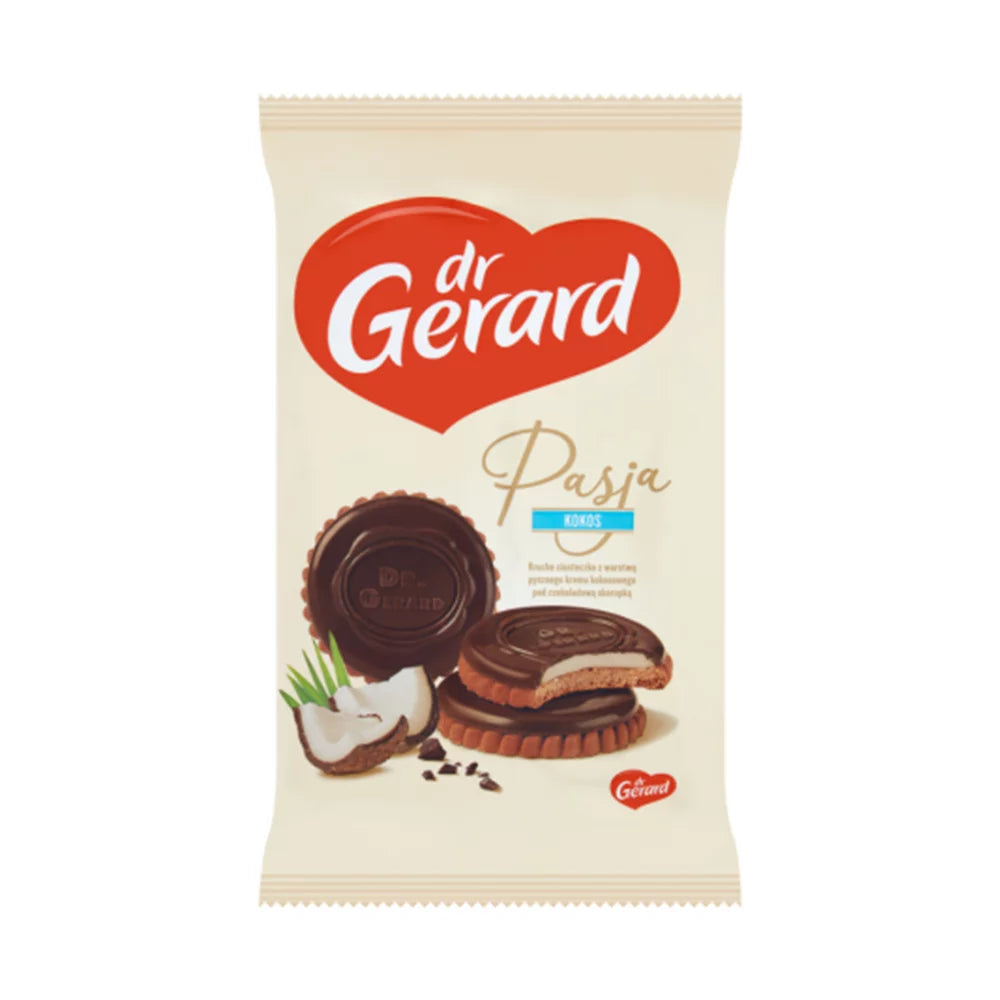 Ciastka pasja z kremem kokosowym 170g Dr Gerard