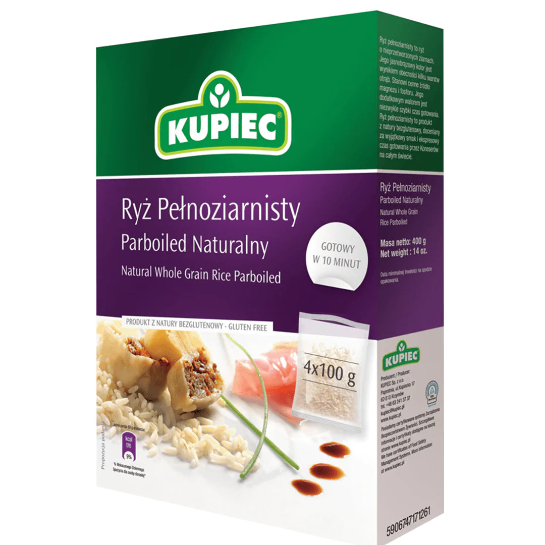 Ryż Pełnoziarnisty Paraboliczny Naturalny 400g Kupiec