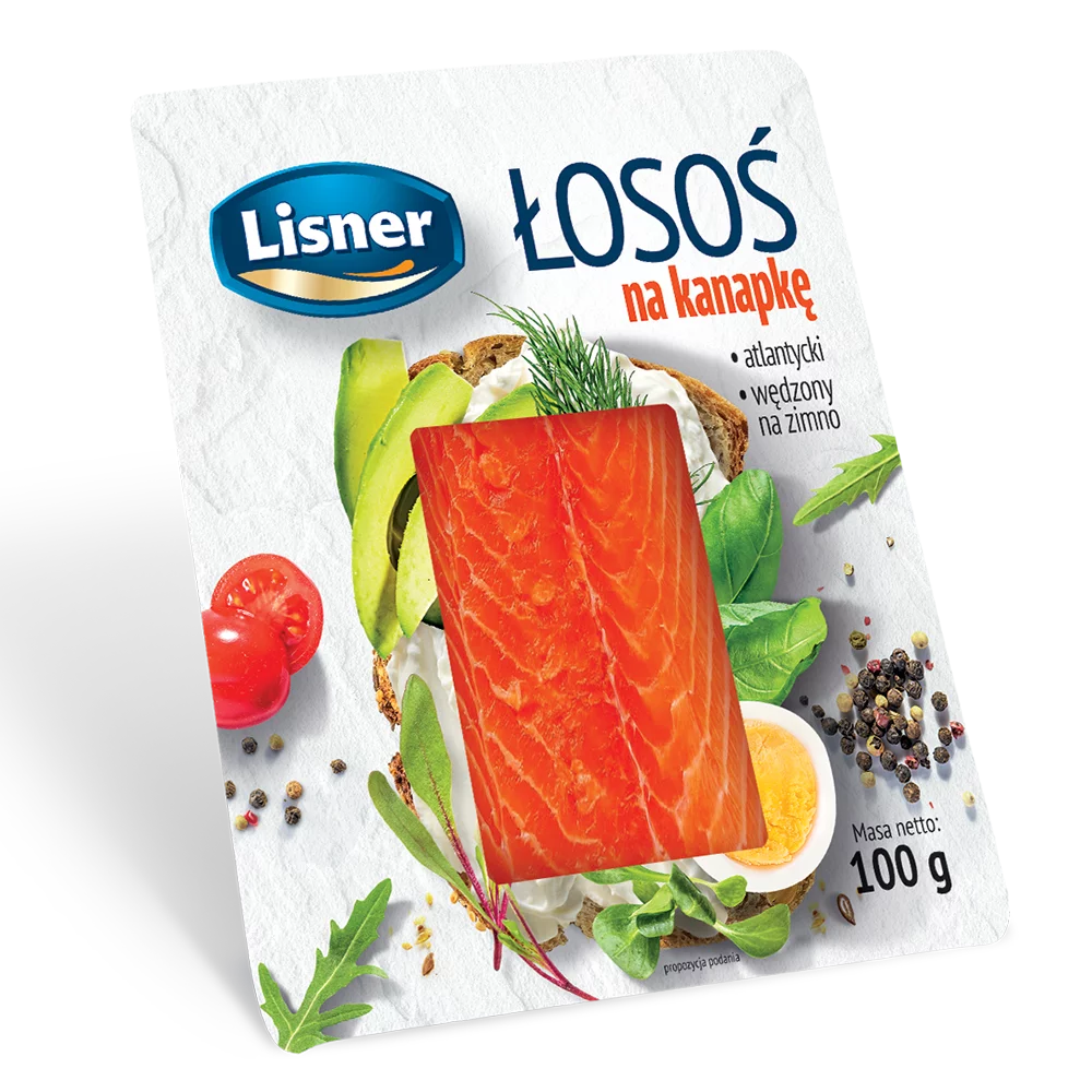 Łosoś wędzony na kanapkę 100g Lisner