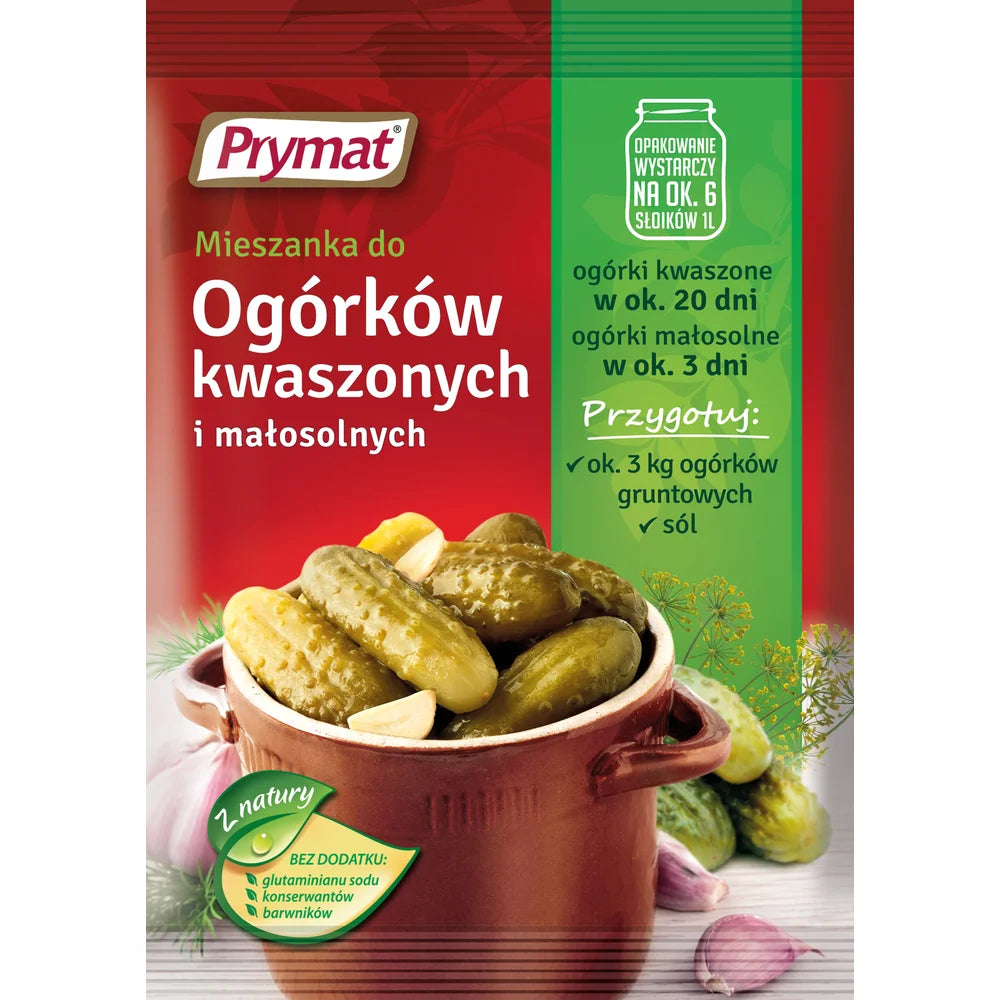 Przyprawa do ogórków kwaszonych i małosolnych 40g Prymat