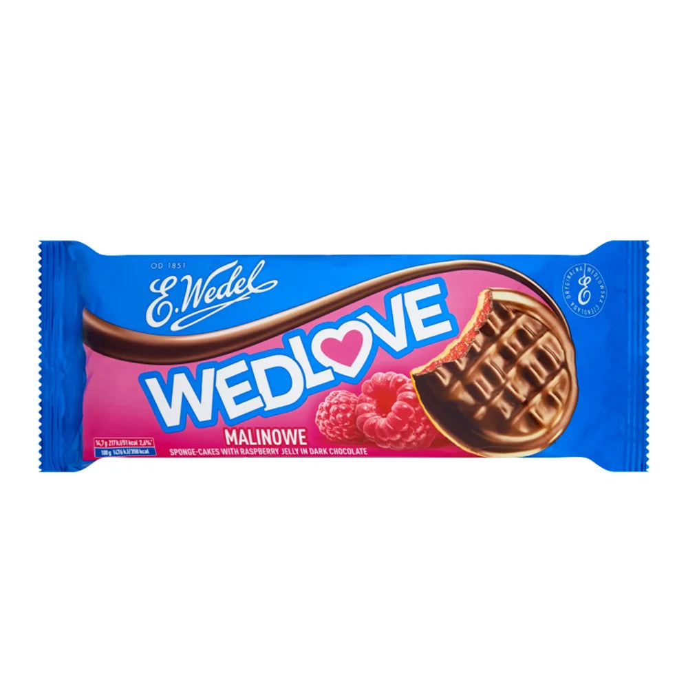 Biszkopty Wedlove z galaretką malinową Wedel 147g Lotte