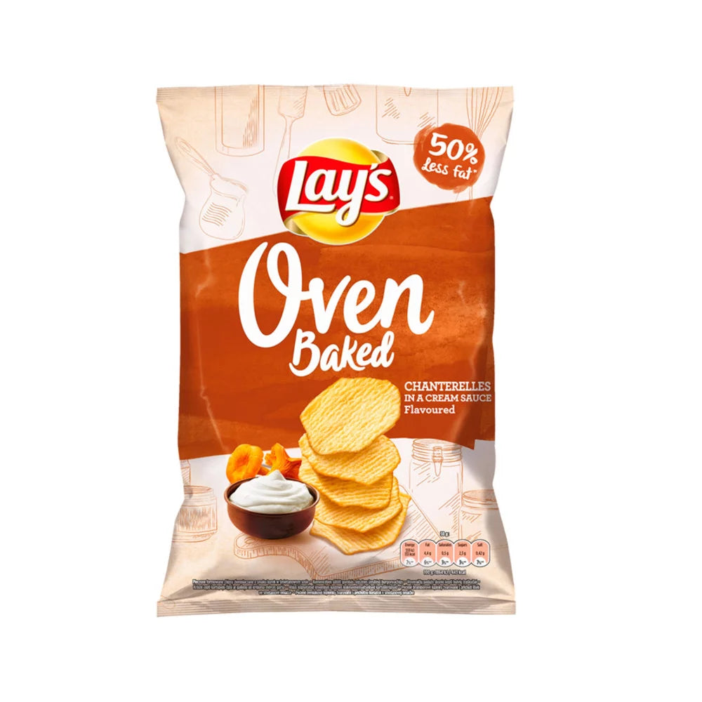 Chipsy Lay’s Prosto z pieca o smaku kurek w śmietanie 125g Frito Lay