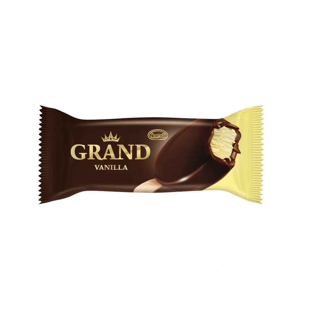 Lody Grand o smaku wanilii w czekoladzie 120ml Koral