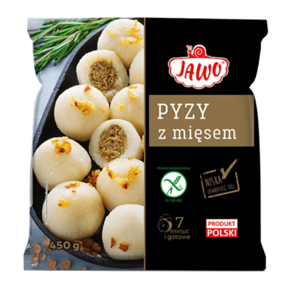 Pyzy z mięsem mrożone 480g Jawo
