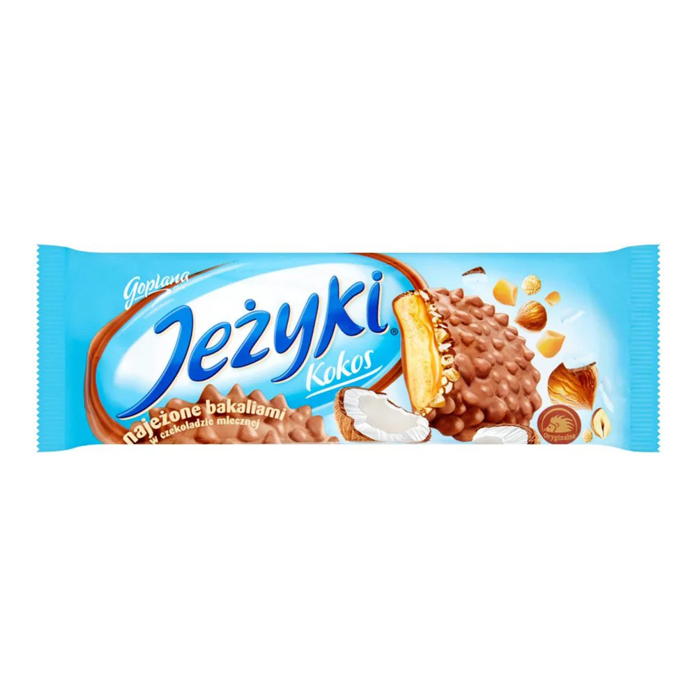Ciastka Jeżyki kokosowe w czekoladzie 140g Colian