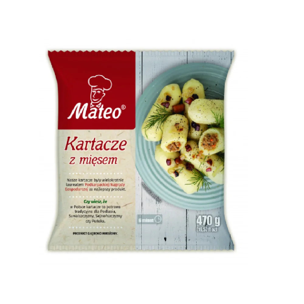 Kartacze z mięsem 470g Mateo