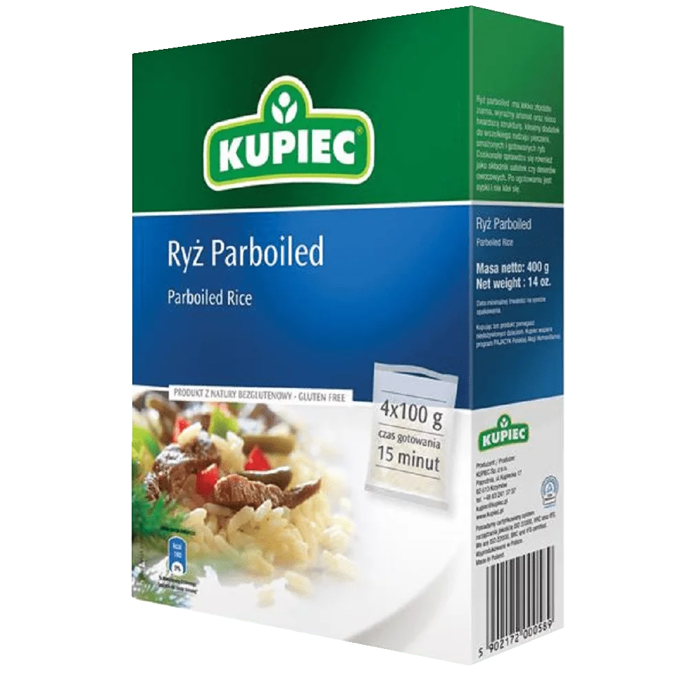 Ryż paraboliczny 4x100g Kupiec