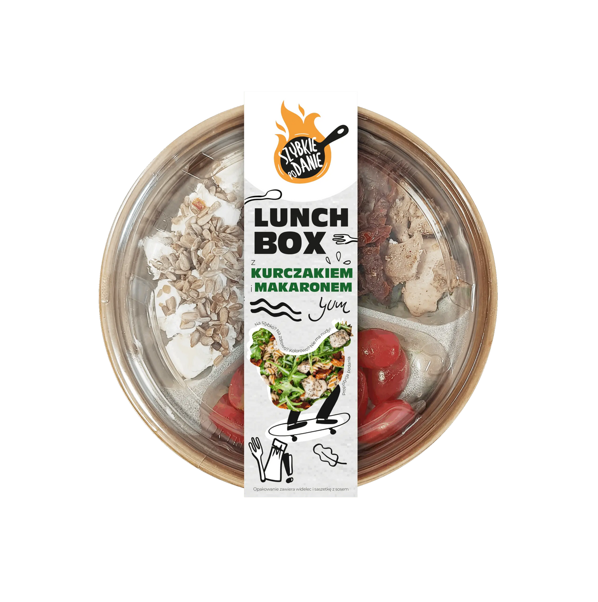Lunchbox kurczak z makaronem 200g Społem PSS