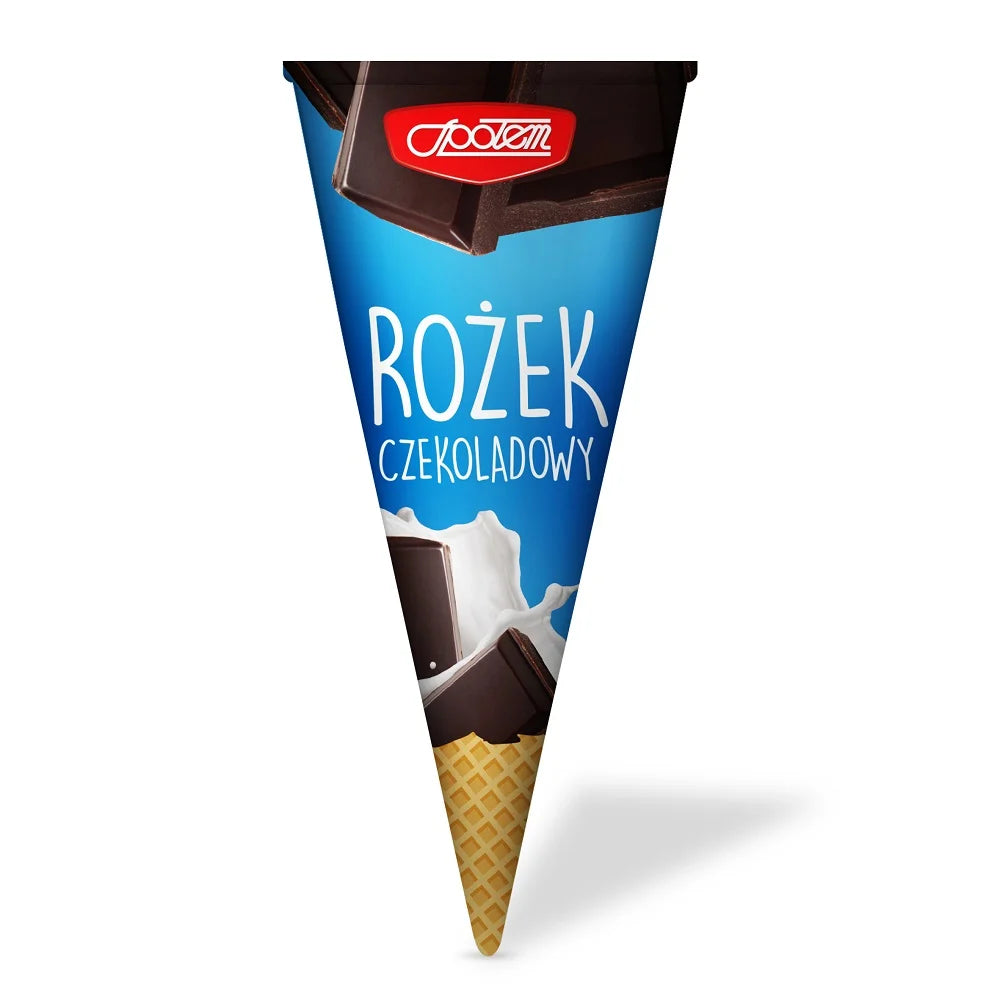 Lody rożek czekoladowy 120ml MW Społem