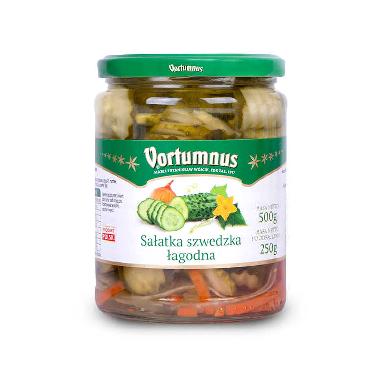 Sałatka szwedzka łagodna 500g Vortumnus