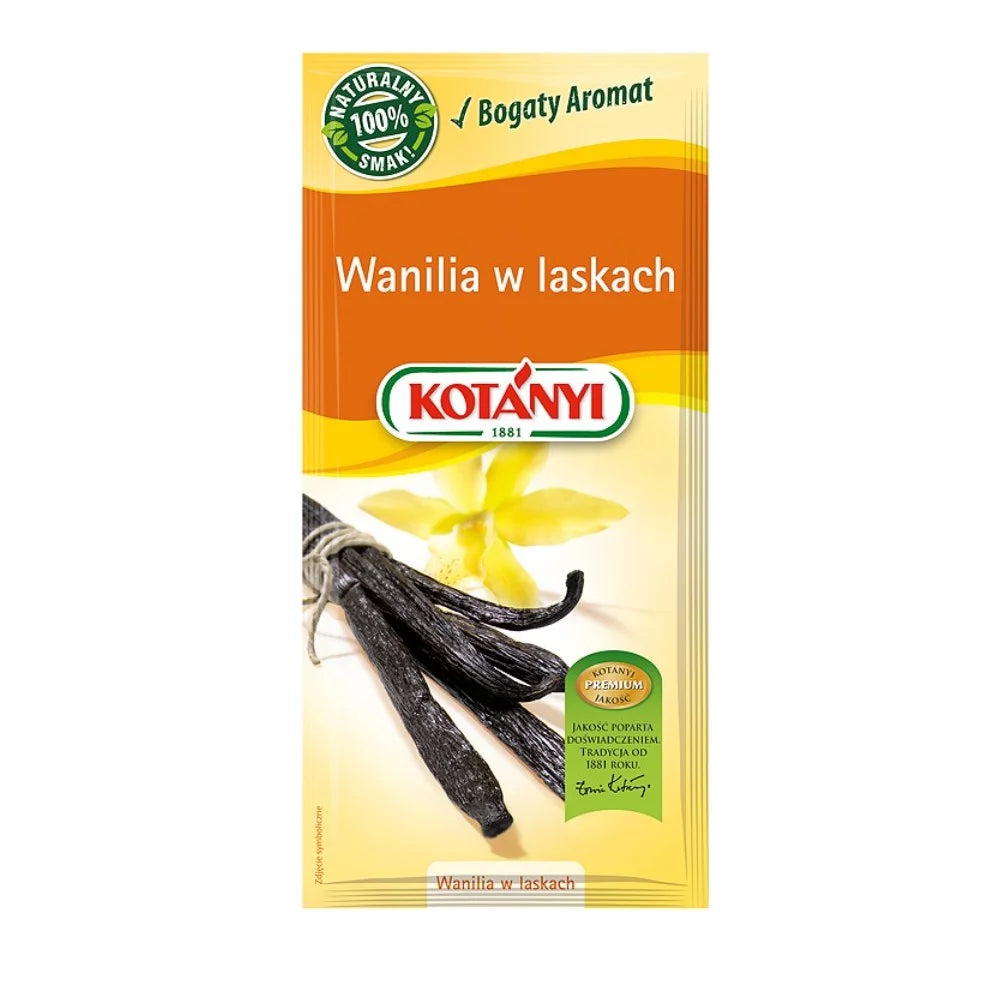 Przyprawa wanilia w laskach 2,5g Kotanyi