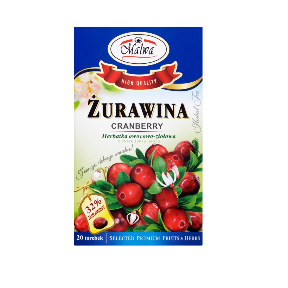 Herbata żurawinowa 20x2g Malwa