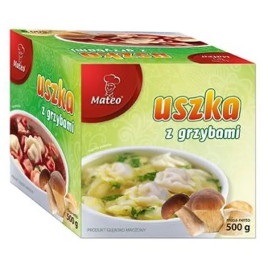 Uszka z grzybami 500g Mateo