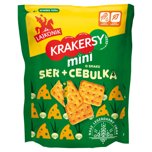 Krakersy Mini Ser i Cebula 100g Lajkonik