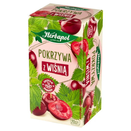 Herbatka ziołowo-owocowa Pokrzywa z wiśnią 30g Herbapol