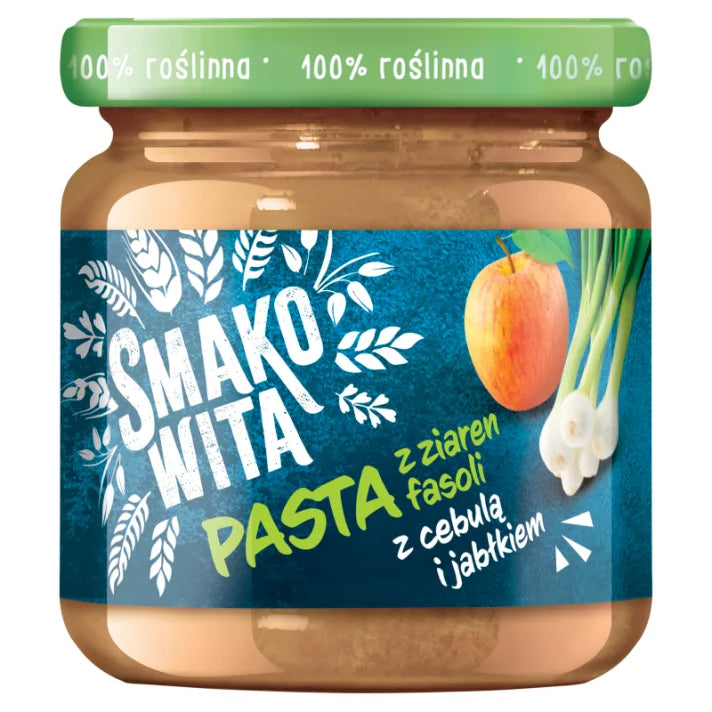 Pasta z ziaren fasoli z cebulą i jabłkiem 180g Smakowita