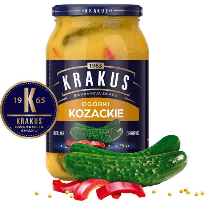 Ogórki konserwowe kozackie 870g Krakus