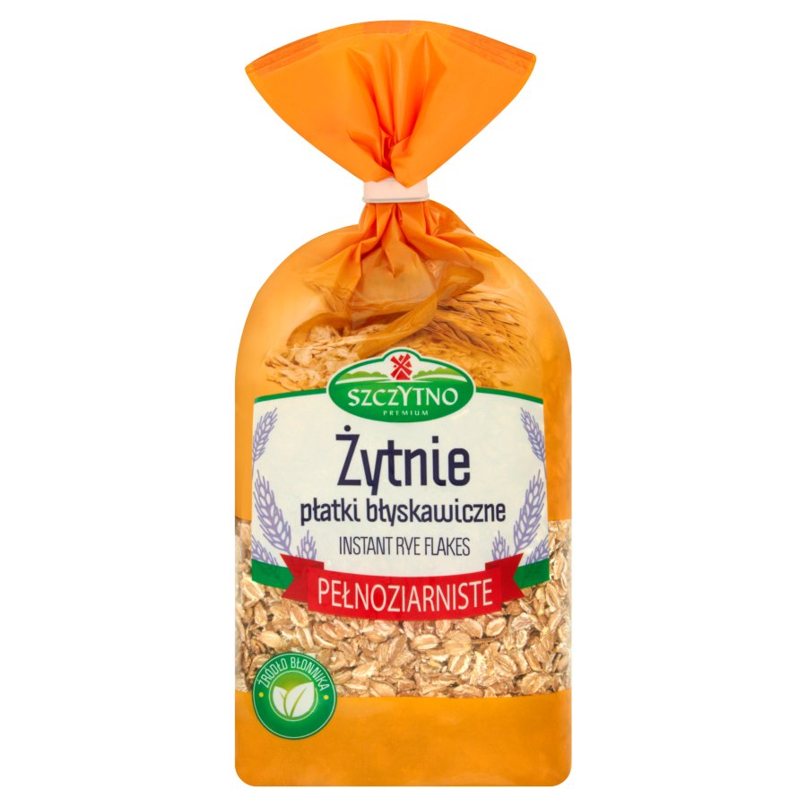 Płatki żytnie pełnoziarniste 400g Szczytno