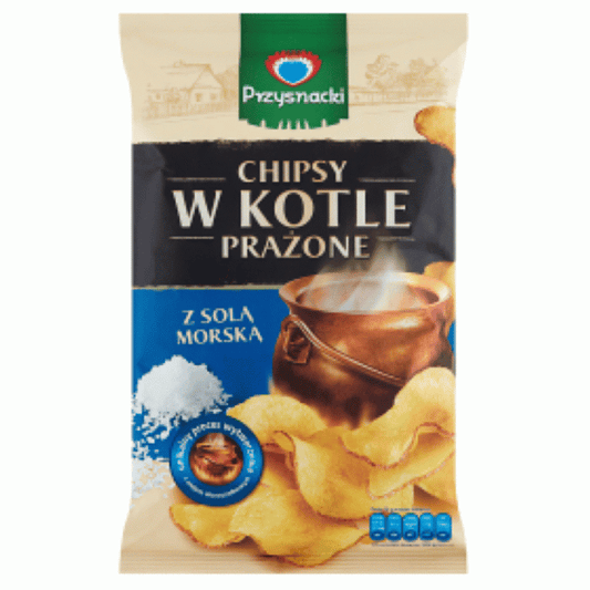 Chipsy w kotle prażone z solą morską 125g Przysnacki