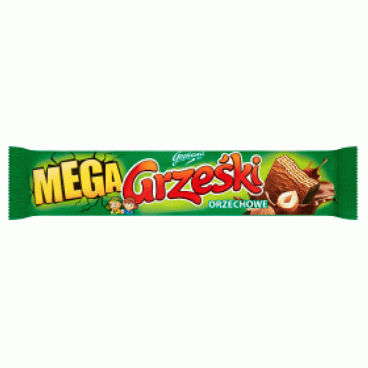 Wafle Grześki Mega Orzechowe 48g