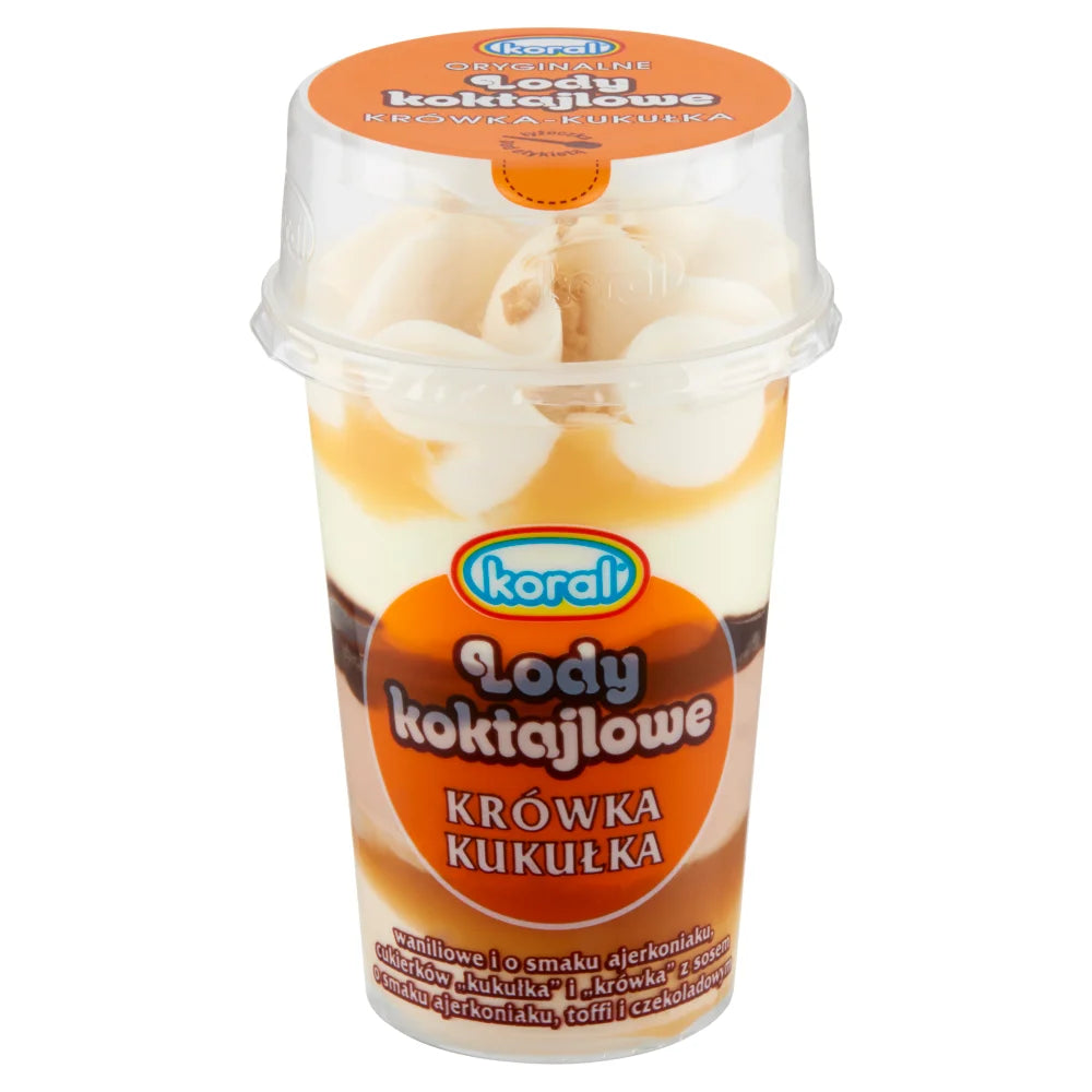 Lody Koktajlowe o smaku krówki/kukułki 220ml Koral