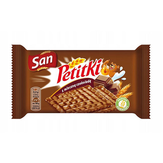 Herbatniki Petitki W Mlecznej Czekoladzie 37g San