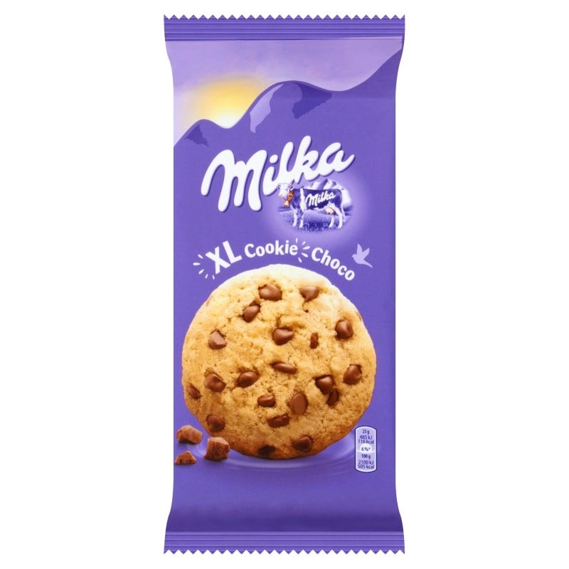 Ciastka Milka XL Cookies Choco z kawałkami czekolady mlecznej 184 g