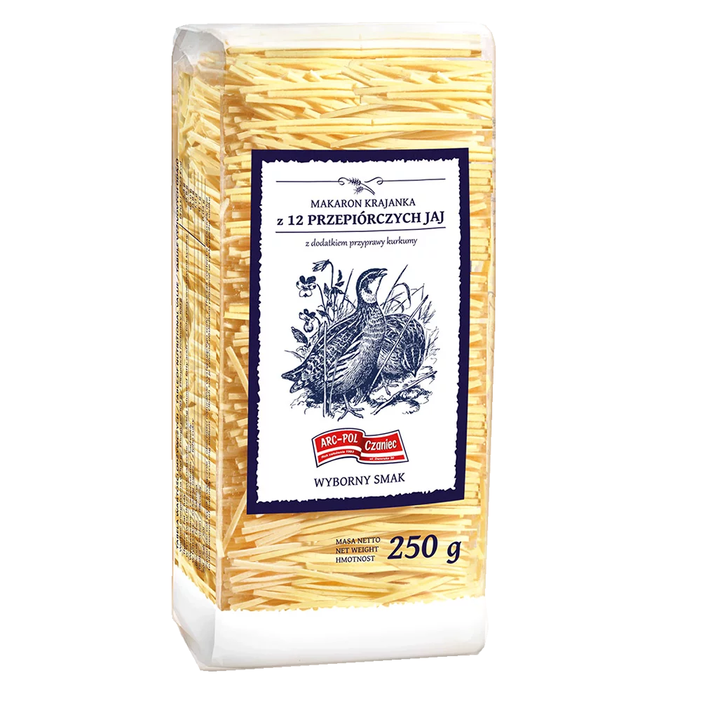 Makaron krajanka z 12 przepiórczych jaj 250g Arc-pol