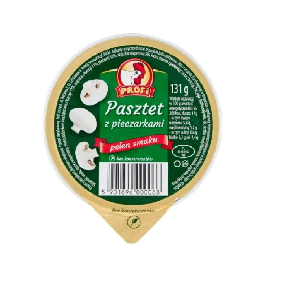 Pasztet wielkopolski z pieczarkami 131g Profi