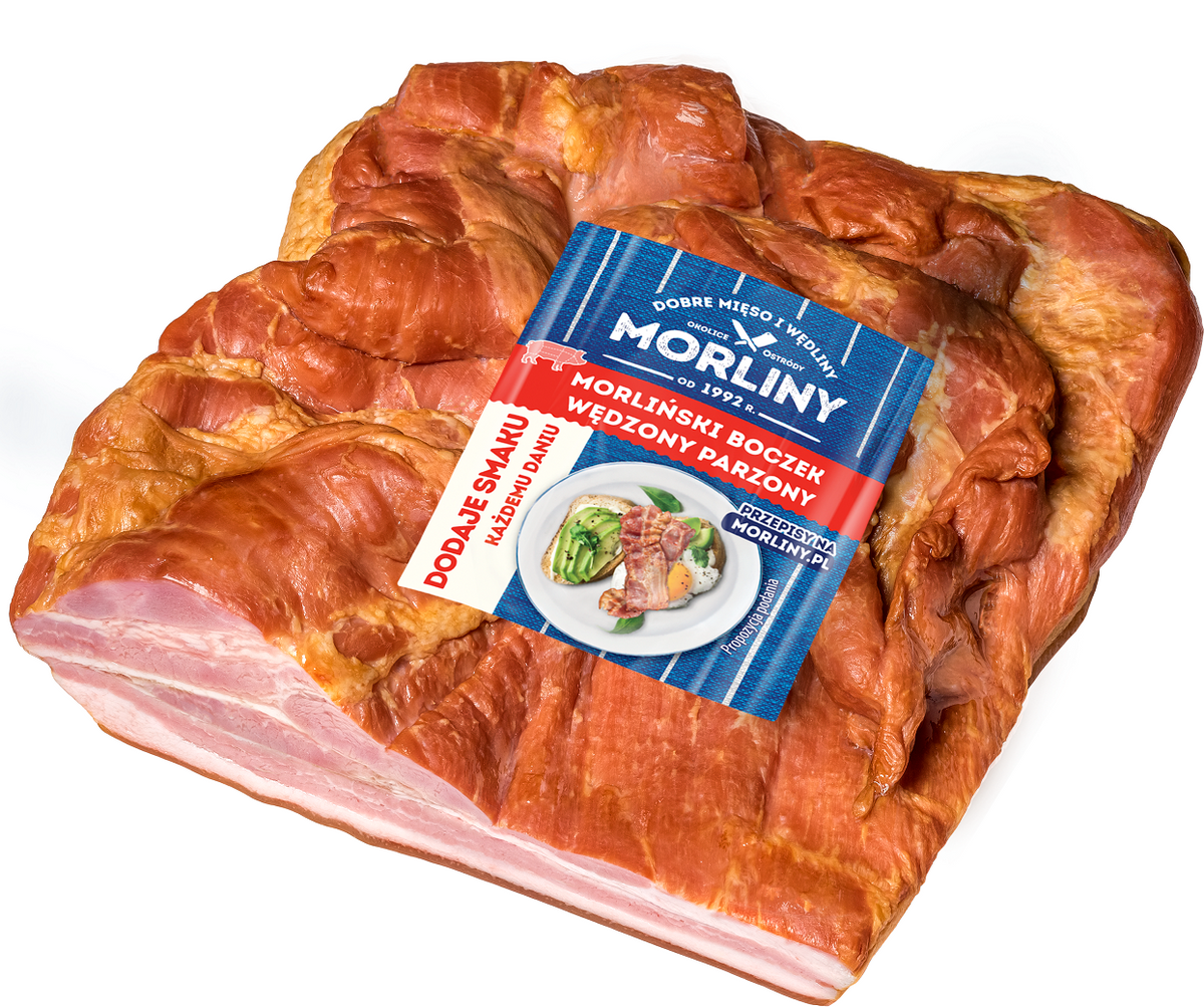 Boczek wędzony parzony extra Morliny ANIMEX