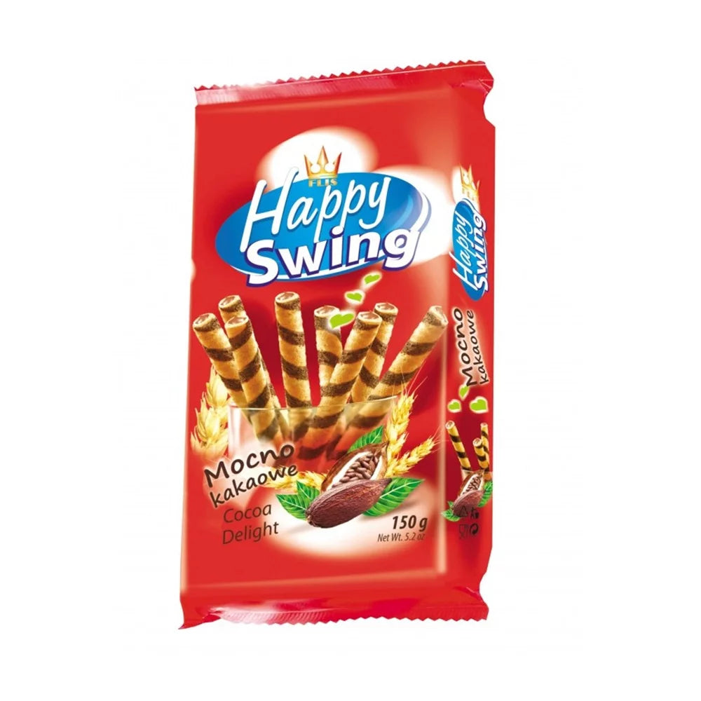 Rurki waflowe happy kakaowe 150g Flis