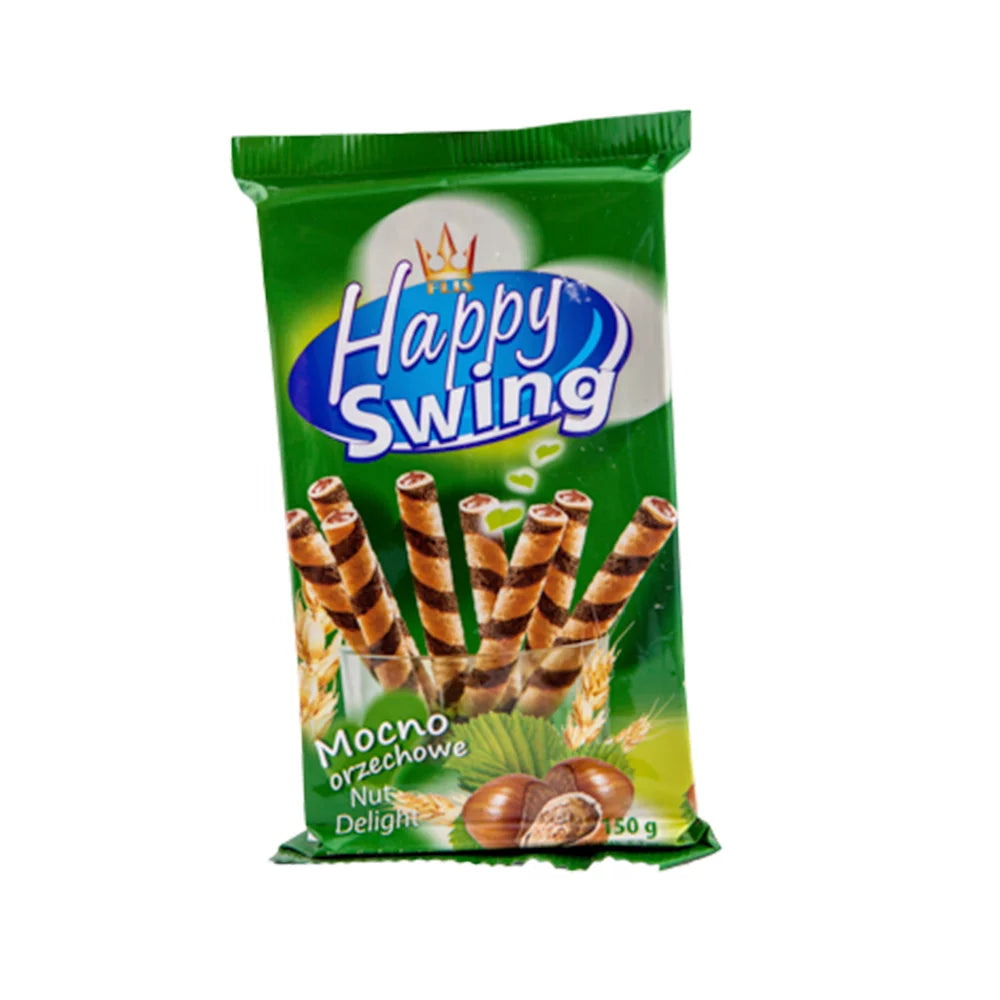 Rurki waflowe happy orzechowe 150g Flis