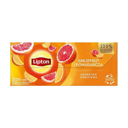 Herbata Owocowa Grejpfrut Pomarańcza 20 torebek Lipton