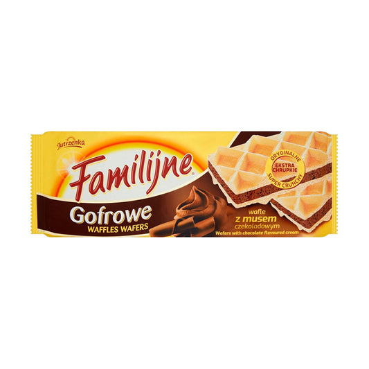 Wafle Familijne Gofrowe z musem czekoladowym 130 g