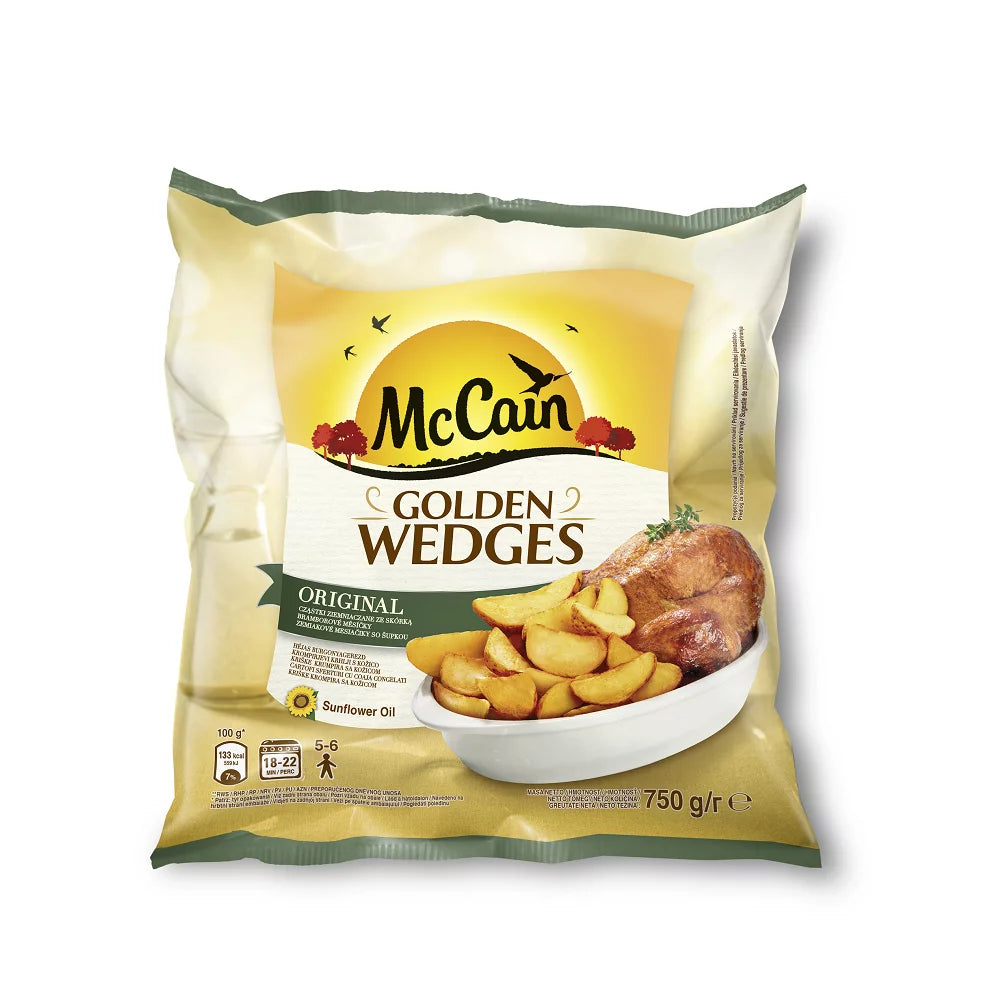 Półksiężyce ziemniaczane  golden wedges 750g Mc Cain