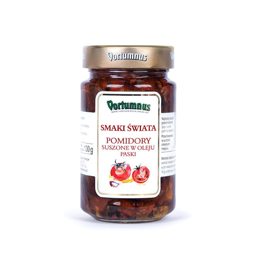 Pomidory suszone w oleju paski 220g Vortumnus