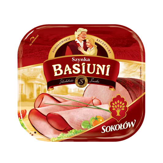 Szynka Basiuni plastry 140g Sokołów