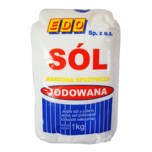 Sól warzona kamienna jodowana 1kg EDO