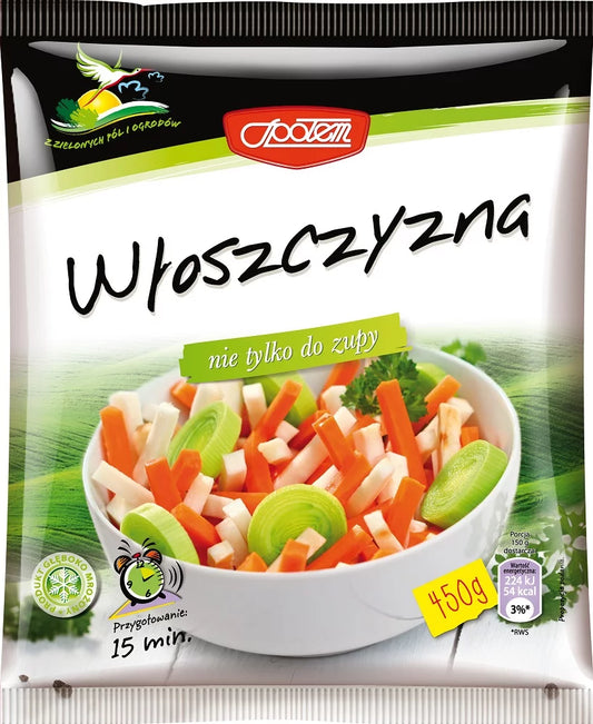Włoszczyzna paski mrożona 450g MW Społem