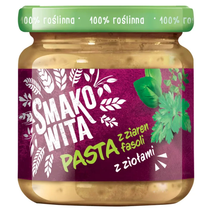 Pasta z ziaren fasoli z ziołami 180g Smakowita
