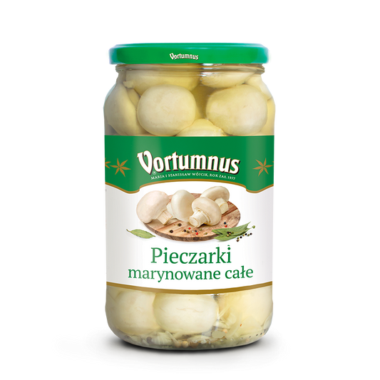 Pieczarki marynowane całe 720g Vortumnus