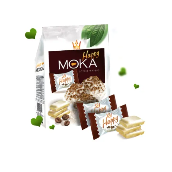 Pralinki waflowe o smaku kawowym 140g Flis Happy Moka