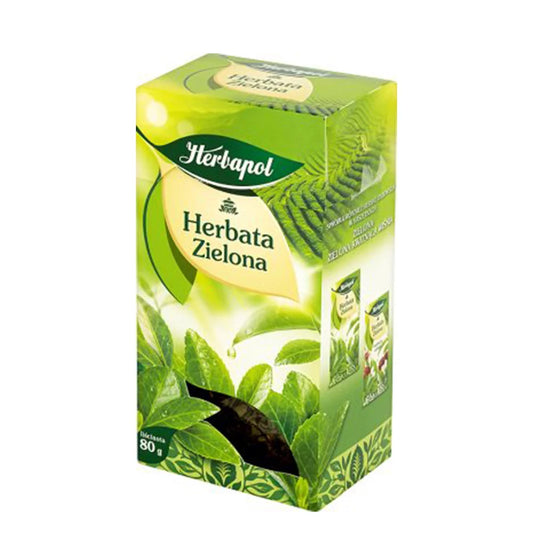 Herbata liściasta zielona 80g. Herbapol