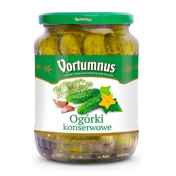 Ogórki konserwowe 660g Vortumnus